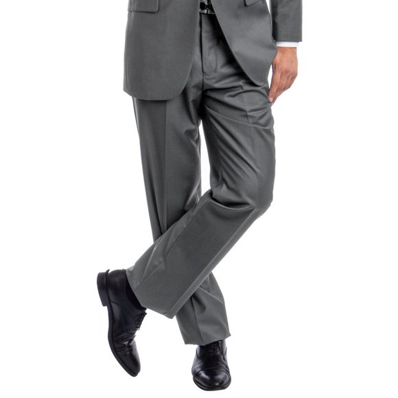 Mens 2pc Modern Fit Suit Notch Lapel, Gray - Picture 3 of 3